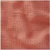 Image de TISSU GLIT DOUBLE GAZE PAILLETE OR vendu au mètre(...) - Papaye/or Rose