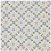 Image de Tissu coton Fleur Capucine vendu par 50 cm(...) - Grege Clair/paon multicolore