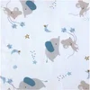 Image de Tissu coton enfant éléphant vendu au mètre(...) - Bleu
