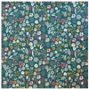 Image de Tissu coton Bio fleurs des champs vendu au mètre(...) - Vert