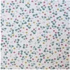 Image de Tissu coton Bio petites feuilles vendu au mètre(...) - Blanc