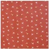 Image de Tissu coton Bio pistil fleurs vendu au mètre(...) - Orange