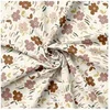 Image de Tissu coton popeline petites fleurs vendu au mètre(...) - 0 Ecru