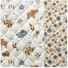 Image de Tissu enfant matelassé coton animaux de la ferme vendu au mètre(...) - PICOTBLANC
