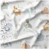 Image de Tissu imperméable bébé et maman animaux vendu au mètre(...) - 0001 Blanc