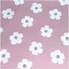 Image de Tissu imperméable fleurs sur fond rose vendu au mètre(...) - 00 Rose