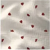 Image de Tissu double gaze coccinelles vendu au mètre(...) - 0 Ecru
