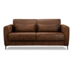Image de Allan - Canapé 3 places convertible - Ouverture express - couchage quotidien - Style Industriel - Marron