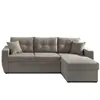 Image de Astoria - canapé d'angle réversible - convertible avec coffre - style contemporain- 4 places - Gris clair
