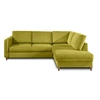 Image de Canape angle fixe LISA DESIGN 5 places en polyester vert 235 x 235 x 85 cm
