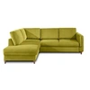 Image de Brooke - canapé d'angle gauche - convertible - 5 places - en velours - Vert Olive