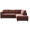 Image de Canape angle fixe LISA DESIGN 5 places en polyester rose 230 x 230 x 85 cm