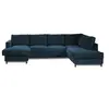 Image de Canape angle fixe LISA DESIGN 7 places en polyester gris 297 x 297 x 84 cm