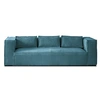 Image de Canape angle fixe LISA DESIGN 3 places en polyester bleu 230 x 230 x 67 cm