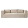Image de Canape angle fixe LISA DESIGN 3 places en polyester beige 230 x 230 x 67 cm