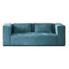 Image de Canape angle fixe LISA DESIGN 2 places en polyester bleu 196 x 196 x 67 cm