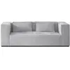 Image de Canape angle fixe LISA DESIGN 2 places en polyester gris 196 x 196 x 67 cm