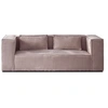 Image de Canape angle fixe LISA DESIGN 2 places en polyester rose 196 x 196 x 67 cm