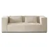 Image de Canape angle fixe LISA DESIGN 2 places en polyester beige 196 x 196 x 67 cm