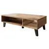Image de Lord - table basse - effet bois et noir - 110 cm - style industriel - Bois / Gris