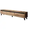 Image de Lord - meuble TV - effet bois et noir - 185 cm - style industriel - Bois