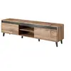 Image de Lord - meuble TV - effet bois et noir - 170 cm - style industriel - Bois