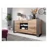 Image de Willow - buffet bas - bois et gris - 164 cm - style industriel couleur - bois / gris