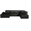 Image de Canape droit fixe vermont 7 places en velours gris