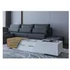Image de Pitt - table basse - 124 cm - style industriel - Bois / Blanc