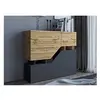 Image de Pitt - buffet haut - 120 cm - style industriel - Bois / Gris