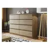Image de Celia - commode 8 tiroirs - bois - 139 cm - style contemporain couleur - bois