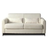 Image de Canape droit LISA DESIGN 3 places en tissu beige 195 x 195 x 88 cm