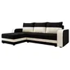 Image de Canape angle fixe BEST MOBILIER 4 places en polyester noir 237 x 237 x 84 cm