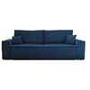Image de Canape droit BEST MOBILIER 3 places en polyester gris 249 x 249 x 86 cm