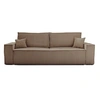 Image de Canape droit BEST MOBILIER 3 places en polyester marron 249 x 249 x 86 cm