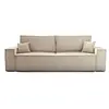 Image de Canape droit BEST MOBILIER 3 places en polyester beige 249 x 249 x 86 cm