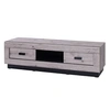Image de Otis - meuble TV - effet bois gris - 2 tiroirs et 1 niche - 170 cm - Bois / Gris
