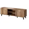 Image de Come - meuble TV - effet bois - 2 portes et 2 niches - 150 cm - Bois