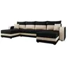 Image de Canape angle fixe BEST MOBILIER 7 places en polyester noir 127 x 313 x 80 cm