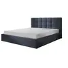 Image de Lit coffre best mobilier 170 x 213 x 106 cm en ardoise sommier a lattes pour 2 personnes de couleur bleu