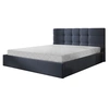 Image de Lit coffre best mobilier 190 x 213 x 106 cm en ardoise sommier a lattes pour 2 personnes de couleur gris