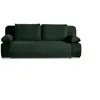 Image de Canape droit BEST MOBILIER 3 places en velours vert 200 x 200 x 77 cm