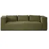 Image de Canape angle fixe 3 places en polyester vert 230 x 230 x 67 cm