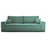 Image de Canape droit BEST MOBILIER 3 places en polyester bleu 249 x 249 x 86 cm