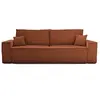 Image de Canape droit BEST MOBILIER 3 places en polyester rouge 249 x 249 x 86 cm
