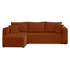 Image de Canape angle fixe BEST MOBILIER 4 places en polyester rouge 245 x 245 x 85 cm