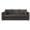 Image de Canape droit LISA DESIGN 3 places en polyester gris 222 x 222 x 85 cm