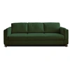 Image de Canape droit LISA DESIGN 3 places en polyester vert 230 x 230 x 85 cm