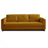 Image de Canape droit LISA DESIGN 3 places en polyester jaune 230 x 230 x 85 cm