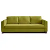 Image de Brooke - canapé 3 places - convertible - en velours - Vert Olive